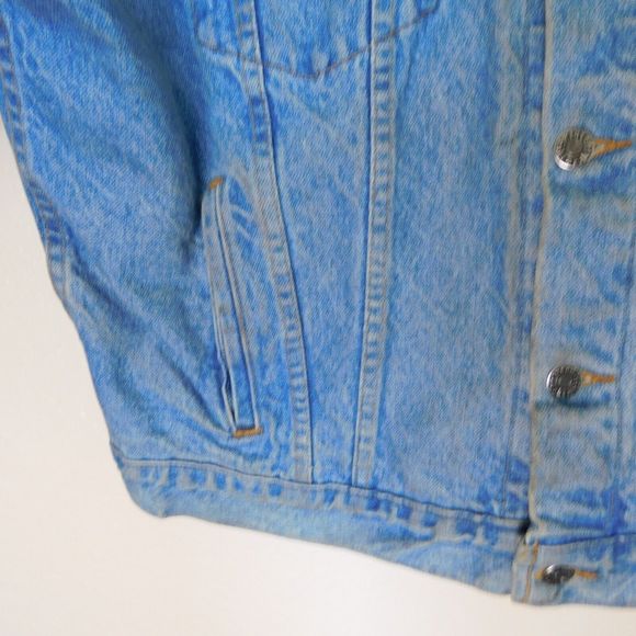 Tyca Denim Jacket Adult L Freightliner Embossed Made in USA Vintage Rare Trucker - Picture 12 of 16